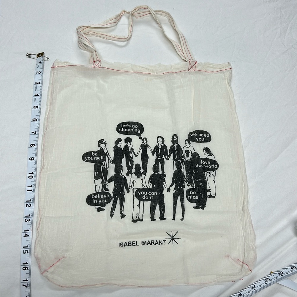 ISABEL MARANT Cotton Tote Bag – Large – Authentic Designer Tote